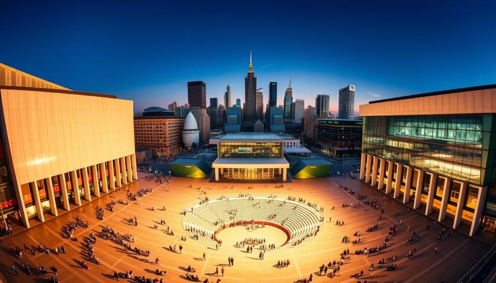 Architektur und Design des Federation Square