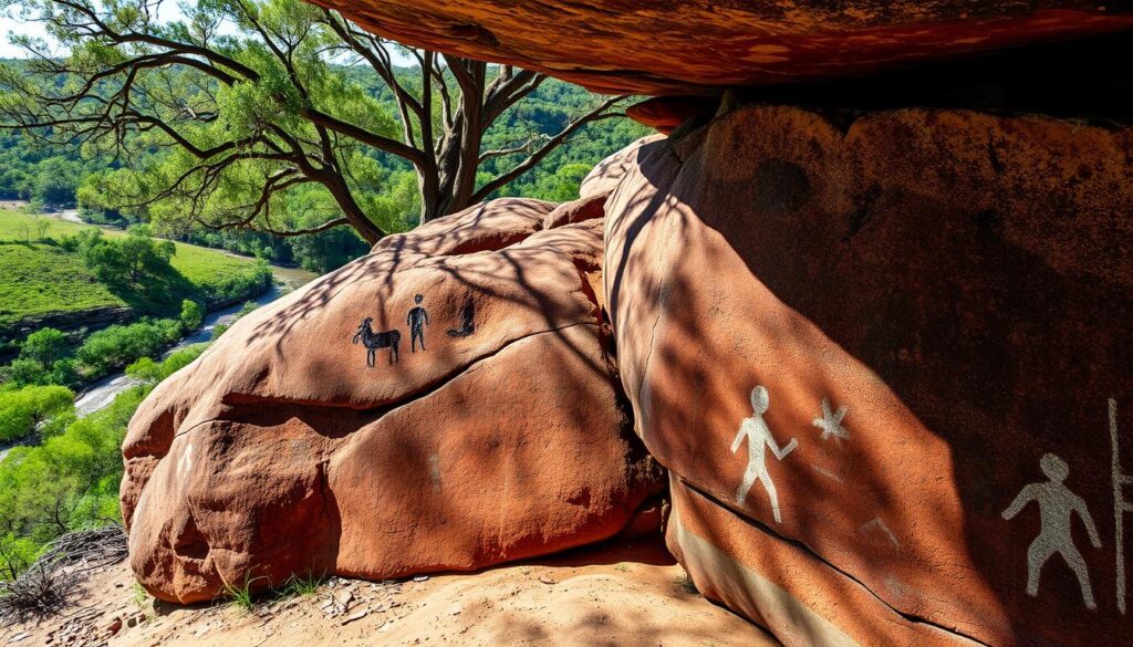 Felsmalereien der Aborigines