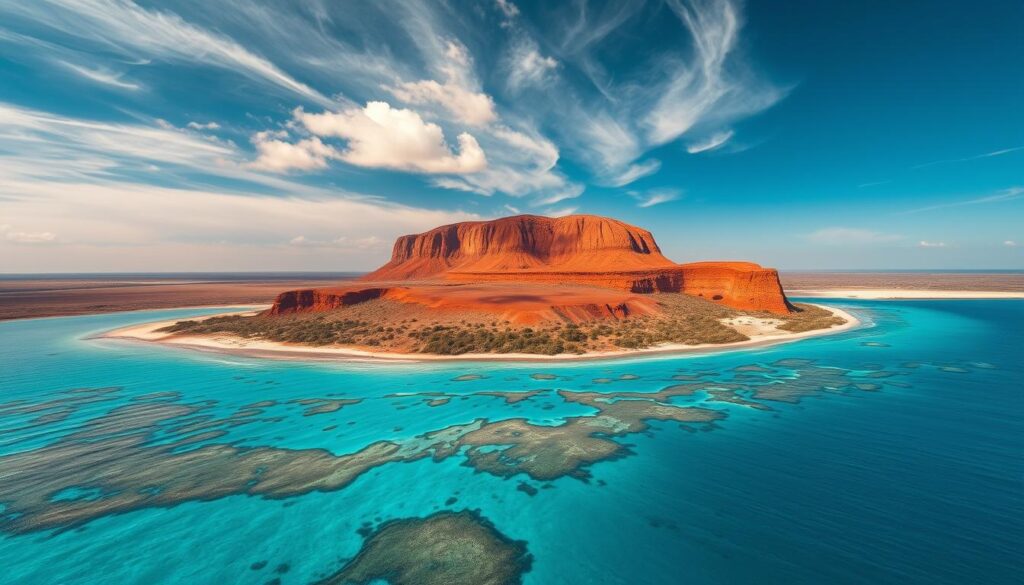 Great Barrier Reef und Uluru