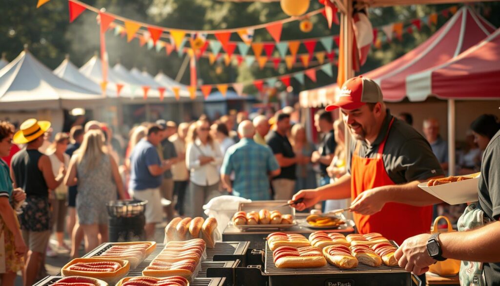 Sausage Sizzle bei einem Event