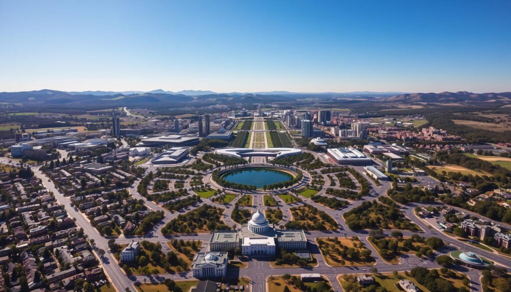 Stadtstruktur von Canberra