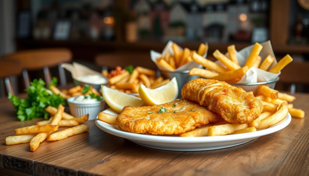 Variationen von Fish and Chips